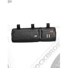ROCKBROS Bike Handlebar Bag, 2L Large Capacity Handlebar Bags for Bicycles, 2 In 1 Multifunctional Bike Frame Bag, Separated Bike Saddle Bag