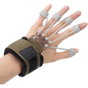 Finger Exerciser, 20Lb/40Lb Hand Grip Strengthener, Hand Strengthener Finger Band Guitar Finger Stretcher Hand Yoga Equipment for Forearm, Arthritis, Carpal Tunnel (Green 20 lbs)
