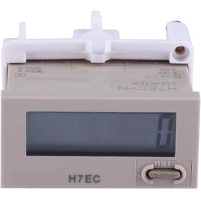 Tyenaza H7EC-N عداد إلكتروني، عداد رقمي بدون جهد إدخال 8 أرقام شاشة LCD 0-99999999 نطاق العد الرقمي مع حامل