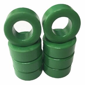 20pcs 18X10X7 Al 6-8uH Electronics Inductor Core Toroidal Inductor Ferrite Core Filter Ferrite Chokes Ferrite Ring MnZn Coated
