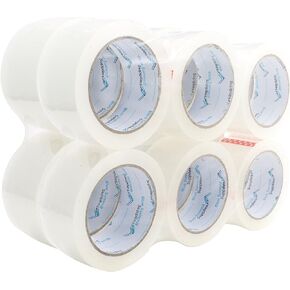 Blue Summit Supplies 12 Pack Heavy Duty Packaging Tape, Clear Packing Tape Designed for Moving Boxes, Shipping, Office, Commercial Grade 2.7mil Thick, 60 Yard Length, 720 Total Yards