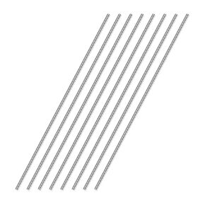 5Pcs 8mmx300mm Metal Round Rods, 304 Stainless Steel Solid Round Rod for DIY Craft, Shaft Gear, Drill Lathes Boring Machine Turning Miniature Axle