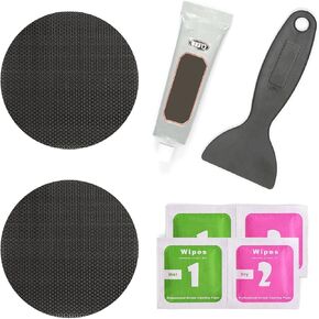 Trampoline Patch Repair Kit 4 inch Circle On Patches | Repair Trampoline Mat Tear or Hole in a Trampoline Mat - Pack of 2