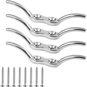 Boat Tie Down Cleats, 4.41 Inch Boat Dock Cleat with 316 Stainless Steel Kayak Anchor Rope Cleat Heavy Duty for Marine Deck Hardware Accessories