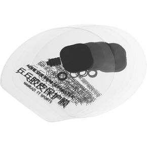 PATIKIL Table Tennis Racket Rubber Protection Film, 10 Pack Adhesive Ping Pong Paddle Protect Film Accessory, Clear Grey