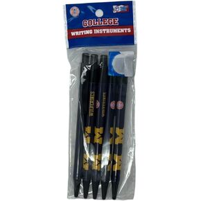 Pro Specialties Group NCAA Michigan St 5-Pack Retractable Click Pens- Great Stocking Suffers and Party Favors