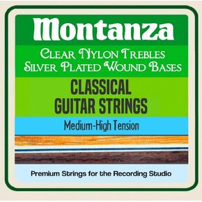 Premium Medium-High Tension Polished Nylon Classical Guitar Strings for Live Studio and Stage Performance