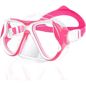 نظارات السباحة Freela مع غطاء الأنف نظارات السباحة للكبار 180 درجة رؤية واضحة قناع الغطس والغوص لشاطئ حمام السباحة in Kuwait