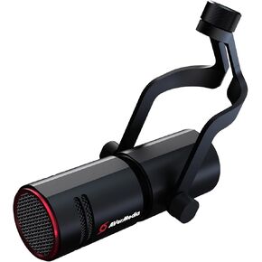 AVerMedia Live Streamer MIC 330 - Creators Cardioid Dynamic XLR Microphone for Live Streaming and Podcasting (AM330) ,Black