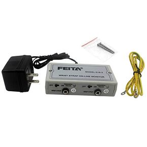 FEITA ESD Wrist Strap Online Monitor 518-2 Dual Constant Anti Static Wristband Alarm Tester Workstation Instrument