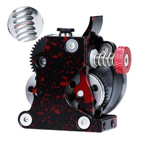 3D Printer Extruder Helical Tooth Large Gear POM Drive,Ender 3 v2 Extruder Gear Camouflage All Metals Parts Wear-Resistant Drive Wheel, Compatible with Ender 3/Pro/V2 3D Printer-with Motor