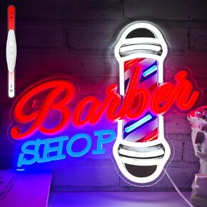 Barber Shop Neon Sign Led Barber Neon Lights for Business Barber Shop Store Dimmable Haircut Advertising Light Up Neon Light for Hair Salon Studio Decor Hairdresser Gift