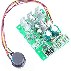 6V 9V 12V 24V 36V 48V 60V PWM DC Motor Speed Controller 20A (30A MAX) with Digital Display Meter 0-100% Speed Regulation Power 1200W