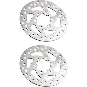 POPETPOP 1 Pair 120mm Bike Disc Brake Rotor, Disk Brakes Accessory For Bike, Bicycle Brake Pads For Mountain Road Bmx Bike (square Hole)