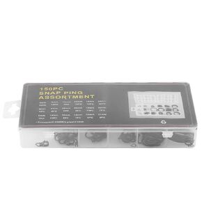 Acouto 150pcs Snap Retaining Ring Circlip Assortment Set 3mm 32mm 18 Sizes with Box Those Circlips Can Be Snapped Into a Machined Groo