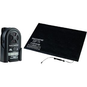 Secure Bed Alarm for Elderly Adults - Floor Mat Pressure Sensor Pad and Patient Alarm Monitor for Seniors Fall Prevention - Bed Alarms and Fall Prevention (24" x 36" Floor Sensor)