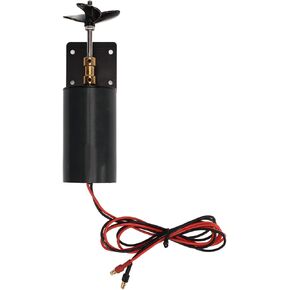 Alomejor RC Underwater Thruster, Waterproof Powerful Thrust 545 50T Brush Motor Impact Performance for Remote Control Boat (CW)