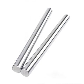 Linear Motion Rod Shaft Guide D 10mm x L 27.56 inch / 700mm Case Hardened Chrome Plated for 3D Printer, DIY, CNC - Metric h8 Tolerance, 2Pcs