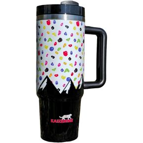 30oz Tumbler Rock Climbing Thermal Drinks Sports Bottle Insulated Camping Gym Bouldering Cup Gift for Climber Leak Proof Drinks Flask Present for Climber 24hrs Cold & 12hrs Hot