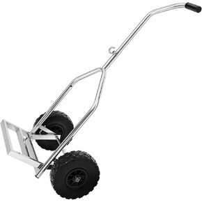 Foldable Boat Trailer Dolly with 10" Tires, 304 Stainless Steel Heavy Duty Trailer Mover Dolly with 500 Pound Load Capacity for Inflatable Boat, Rubber Boats