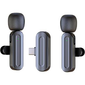 Wireless Lavalier Microphone for iPhone, Android, Smartphones, 3-in-1| USB-C Mini Lapel Mic Clip-On for Interviews, Video Recording, Podcasts, Vlogs, YouTube
