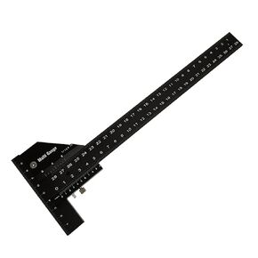 Jadeshay T Square Ruler, Aluminum Alloy Multi-Angle Sliding Depth Gauge for Woodworking, Anodized Finish