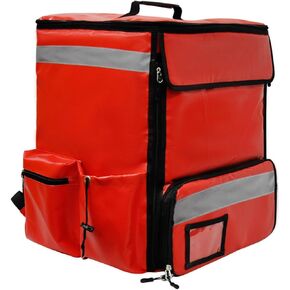 70L XL Large Insulated Food Delivery Backpack Expandable with 4 Cups Holders Cooler Bag Waterproof Pizza Bag for Uber Eats Thermal Food Bag for Bike for Beach, Picnic, Camping UberEats Doordash