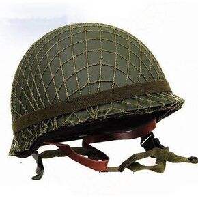GPP® Perfect WWII US Army M1 Green Helmet Replica with Net/Canvas Chin Strap DIY Painting