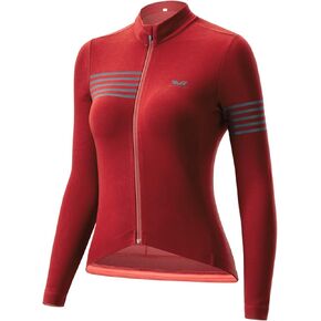 ROCKBROS Winter Cycling Jersey for Women Thermal Long Sleeve Windproof Biking Tops Breathable Jacket