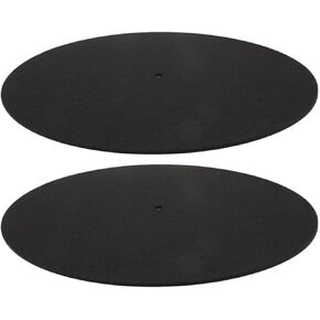 Vinyl Player Mat 2pcs Record Platter Mats Vinyl Record Player Felt Turntable Platter Mat Phonograph Turntable Accessories for Record Players 10Inch Turntable Slipmat