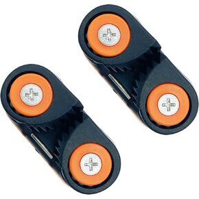 Cam Cleat Marine Boat Fast Entry Rope Cam Cleat Sailing Sailboat Equipment(Orange,2 Pcs) ﻿
