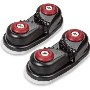 Cam Cleat Ball Bearing Fast Entry for Line Sizes Upto 5/8-Inch, Aluminum, Sailing Sailboat Kayak(2PCS)