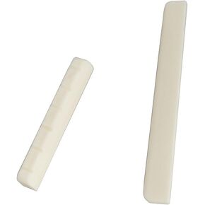 heyous 1 Set White Guitar Bridge Beef Bone Pillow Guitar Accessories for Classical Guitar Strat and Tele Style Guitar