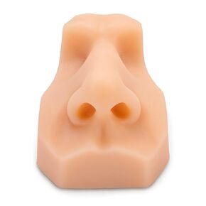 Soft Silicone Nose Model for Practicing Suture, Silicone Flexible Model for Jewelry Display, Rubber Nose for Teaching Instructions
