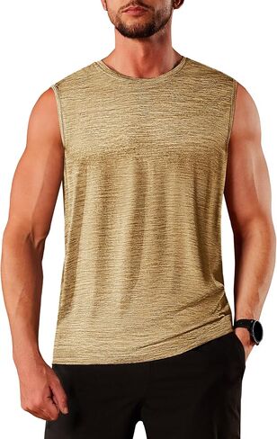 TACVASEN Tank Tops Men Sleeveless Shirts Cotton Workout Gym Athletic Muscle Casual Undershirts Summer Tank Tops Men in Kuwait