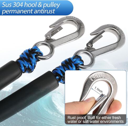 Heavy Duty Boat Tow Harness for Tubing Self Centering Boat Tow Rope with Stainless Steel Quick Connector for Boat Water Sport Water Ski Jet Ski Wakeboarding in Saudi Arabia