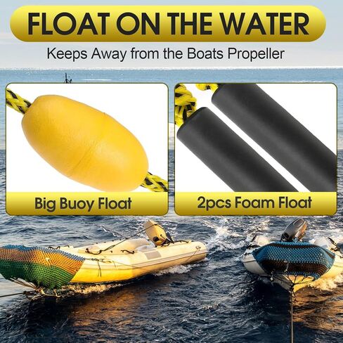 Heavy Duty Boat Tow Harness for Tubing Self Centering Boat Tow Rope with Stainless Steel Quick Connector for Boat Water Sport Water Ski Jet Ski Wakeboarding in Saudi Arabia