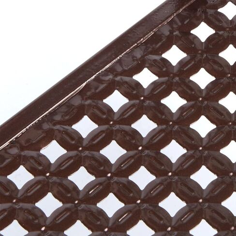 YXQ Patio Plant Flower Pot Holder Railing Shelf, Plant Pots Holder Windows Decorate for Balcony Decor,Patio or Porch Fence Railing，Brown in Kuwait