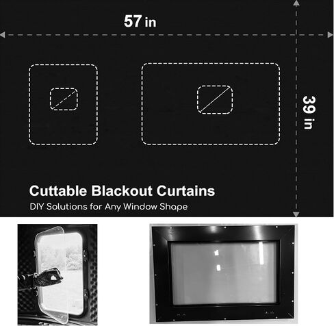 Deer Blind Window Curtain Hunting Blind Window Curtain 57" x 39" Universal Box Blind Curtain Kit with Magic Tape in Saudi Arabia