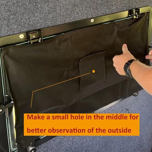 Deer Blind Window Curtain Hunting Blind Window Curtain 57" x 39" Universal Box Blind Curtain Kit with Magic Tape in Saudi Arabia