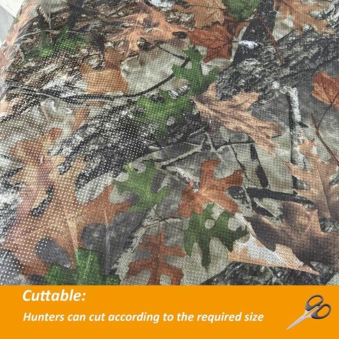 Deer Blind Window Curtain Hunting Blind Window Curtain 57" x 39" Universal Box Blind Curtain Kit with Magic Tape in Saudi Arabia