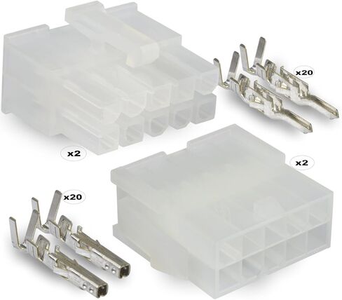 موليكس، 10 موصلات دائرة - 2 مجموعة كاملة - توصيل سلكي مع دبابيس - موليكس ميني فيت جونيور in Kuwait