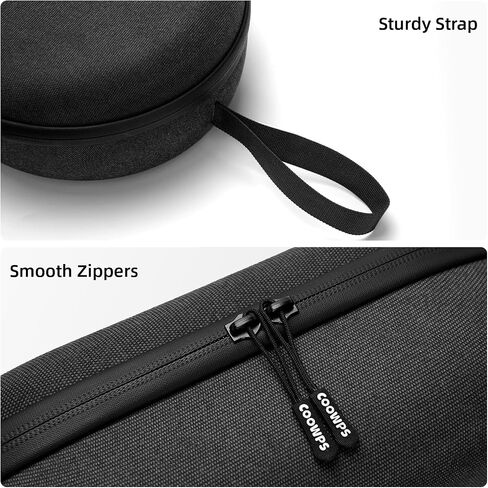 COOWPS Hard Carrying Case for Meta Quest 3S/Quest 3 Accessories, Fits Elite Strap, Portable Full Protection Bag for Travel and Home Storage, Grey in Saudi Arabia