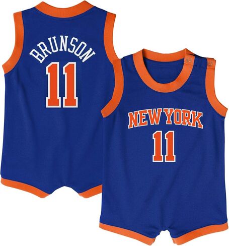 Jalen Brunson New York Knicks NBA Infants 12-24 Months Blue Icon Edition Romper Onesie Player Jersey in Saudi Arabia