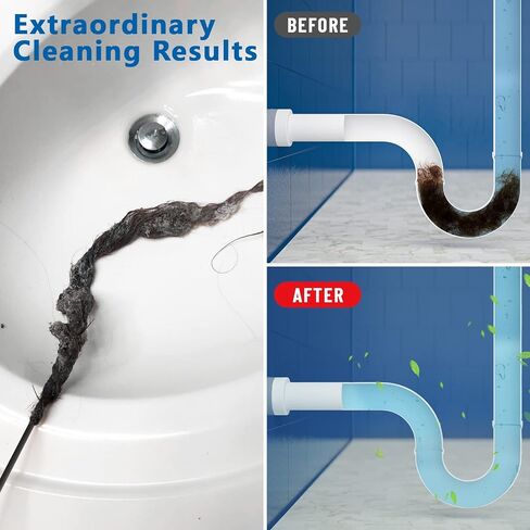 Drain Snake 30 Inch Hair Drain Clog Remover, Durable Nylon Sink Snake Drain Hair Removal Tool Hair Catcher for Unclogging Kitchen & Bathroom Sink, Bathtub, Shower Drain Hair Clogs (5 Pack) in Saudi Arabia