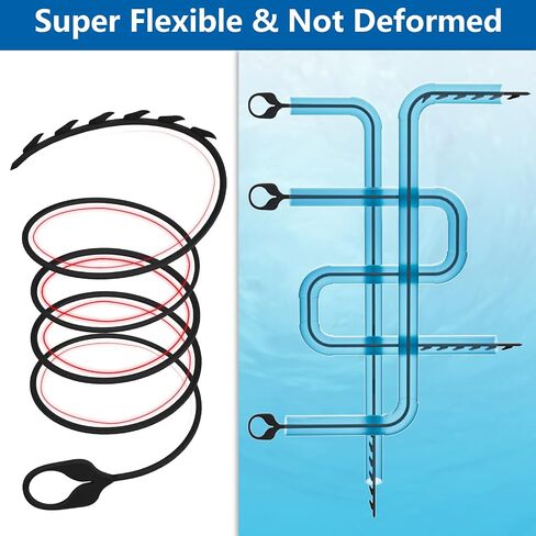 Drain Snake 30 Inch Hair Drain Clog Remover, Durable Nylon Sink Snake Drain Hair Removal Tool Hair Catcher for Unclogging Kitchen & Bathroom Sink, Bathtub, Shower Drain Hair Clogs (5 Pack) in Saudi Arabia