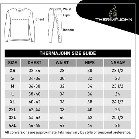 مجموعة Thermajohn Long Johns + قيعان مقاس L مجموعة سوداء قيعان بيضاء in Kuwait