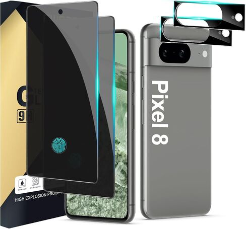[عبوتان + عبوتان] واقي شاشة للخصوصية Pixel 9 Pro XL، عبوتان من الأفلام المقواة للخصوصية مع عبوتين من الزجاج المقسى لعدسة الكاميرا، وضوح عالي، خالٍ من الفقاعات، حماية ضد التجسس لواقي شاشة Google Pixel 9 Pro XL 5G in Saudi Arabia