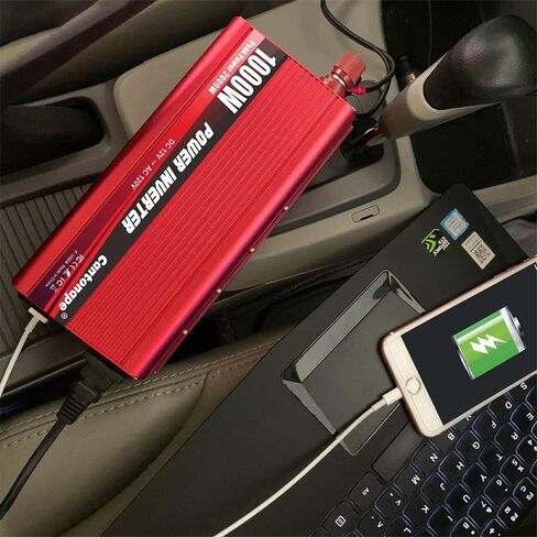 800W/2000W(Peak) DC 12V to 110V AC Power Inverter Converter with 3.1A USB Car Adapter and Cigarette Lighter for Car Home Laptop Truck in Saudi Arabia
