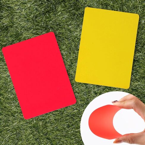 10pcs Referee Penalty Cards, Soccer Referee Red and Yellow Warning Card Professional Referee Cards Referee Accessories Kit for Basketball Football Soccer Sports Game in Saudi Arabia